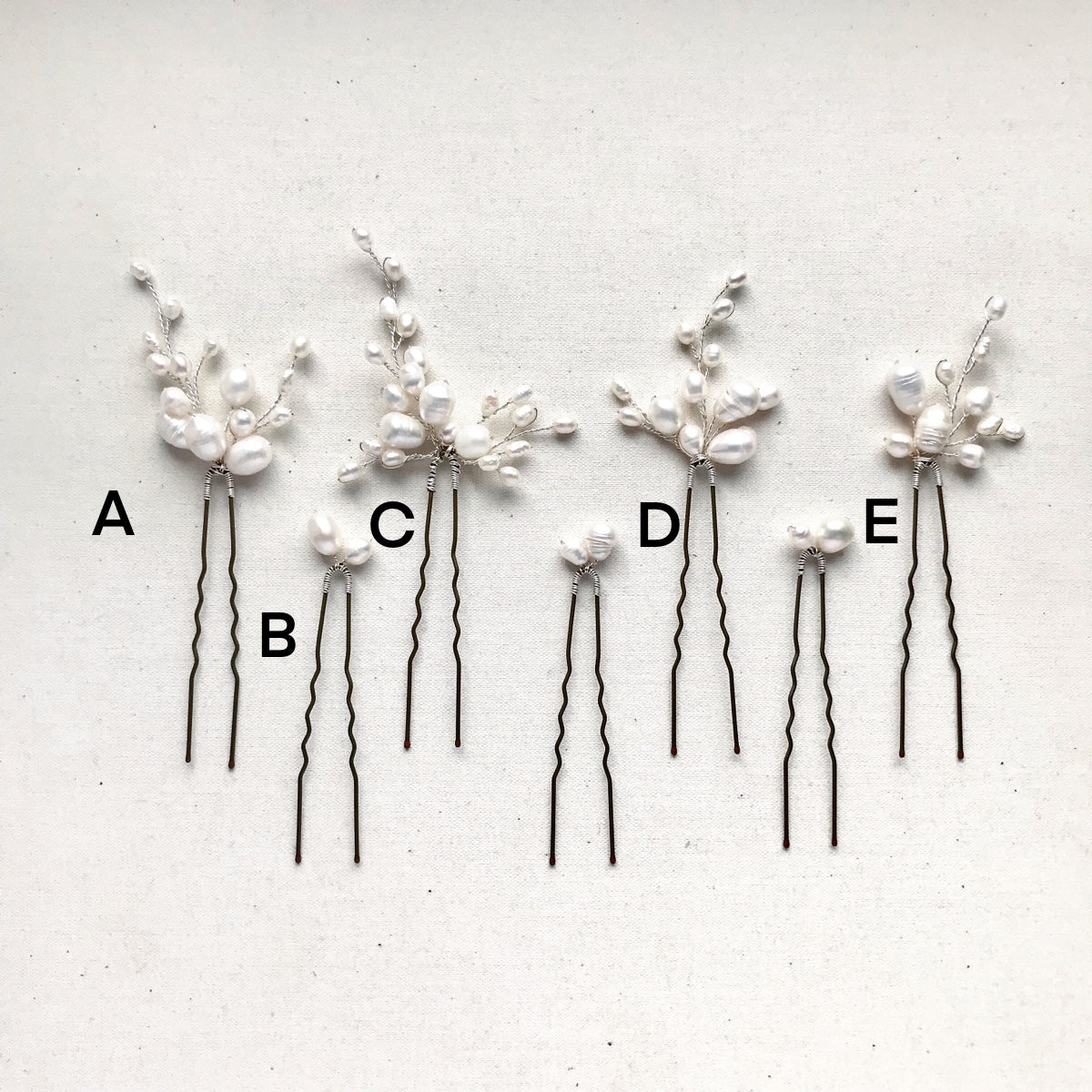MILLIE | Pearl Bridal Hairpins made from freshwater pearls