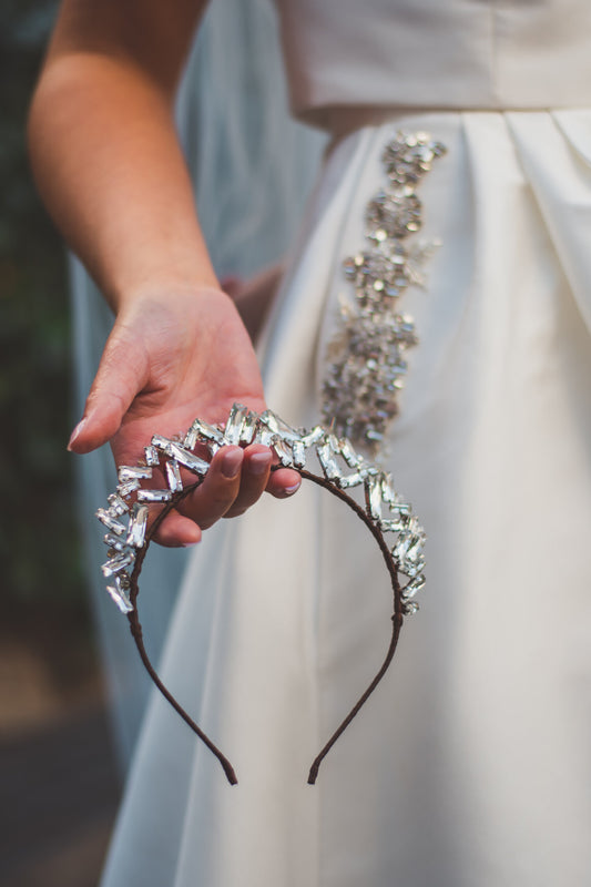 CHRYSLER | Modern Bridal Crown of crystal shards and details