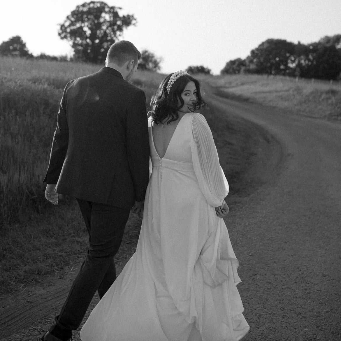 ELLA | double band Pearl Bridal Crown, a statement piece