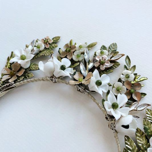 FLORA | Floral Statement Crown of flowers and leaves