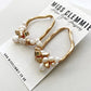 BONNIE |Statement Bridal Earrings of gold and nugget pearls 