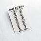 RIVOLI | Statement Bridal Earrings, long crystal drops