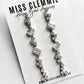 RIVOLI | Statement Bridal Earrings, long crystal drops