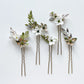 WILLOW | bridal hairpins of colour flower details ...